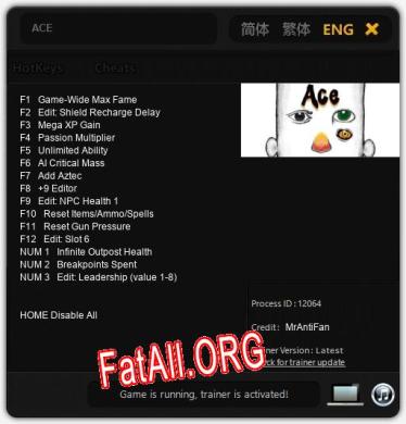 ACE: Трейнер +15 [v1.7]