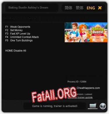 Baking Bustle Ashley’s Dream: Трейнер +5 [v1.8]