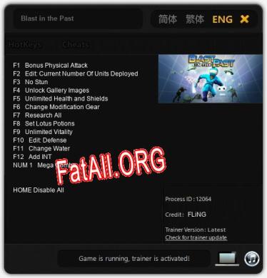 Трейнер для Blast in the Past [v1.0.4]