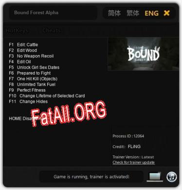 Bound Forest Alpha: ТРЕЙНЕР И ЧИТЫ (V1.0.24)