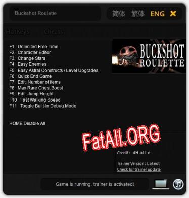 Buckshot Roulette: Читы, Трейнер +11 [dR.oLLe]