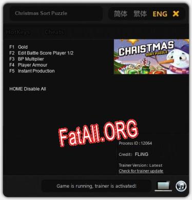 Christmas Sort Puzzle: Читы, Трейнер +5 [FLiNG]