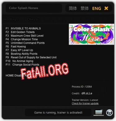 Color Splash Horses: Трейнер +11 [v1.1]