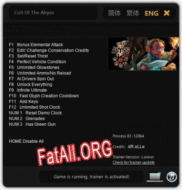 Cult Of The Abyss: Трейнер +15 [v1.9]