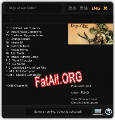 Dogs of War Online: Читы, Трейнер +14 [FLiNG]