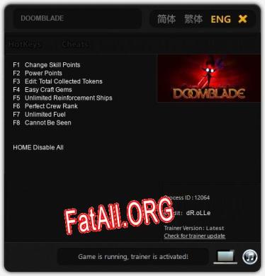 DOOMBLADE: ТРЕЙНЕР И ЧИТЫ (V1.0.63)