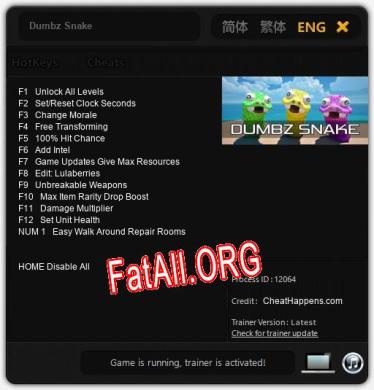 Dumbz Snake: ТРЕЙНЕР И ЧИТЫ (V1.0.74)
