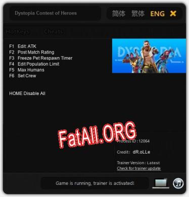 Dystopia Contest of Heroes: ТРЕЙНЕР И ЧИТЫ (V1.0.44)