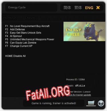 Energy Cycle: Читы, Трейнер +7 [dR.oLLe]