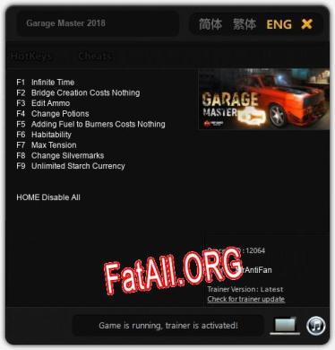 Garage Master 2018: Читы, Трейнер +9 [MrAntiFan]