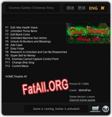 Трейнер для Gnomes Garden Christmas Story [v1.0.2]