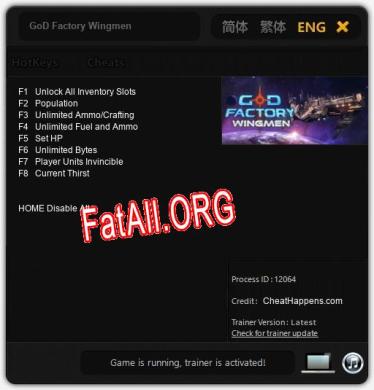 GoD Factory Wingmen: Читы, Трейнер +8 [CheatHappens.com]