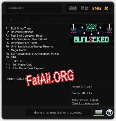 Gunlocked: Читы, Трейнер +12 [dR.oLLe]