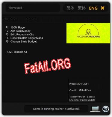 Harvested: Трейнер +5 [v1.7]