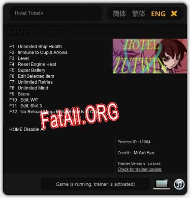 Hotel Tutwin: ТРЕЙНЕР И ЧИТЫ (V1.0.19)