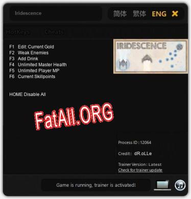 Iridescence: Читы, Трейнер +6 [dR.oLLe]