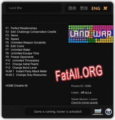 Land War: Трейнер +14 [v1.6]