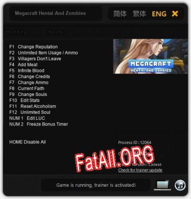 Megacraft Hentai And Zombies: Читы, Трейнер +14 [FLiNG]