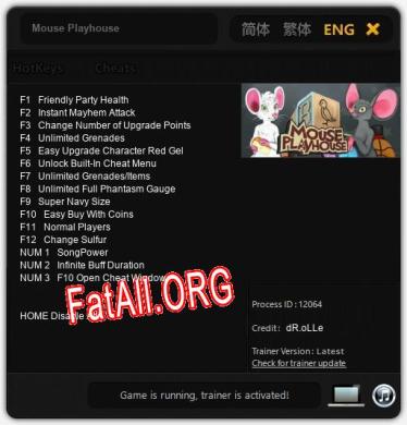 Mouse Playhouse: Трейнер +15 [v1.8]