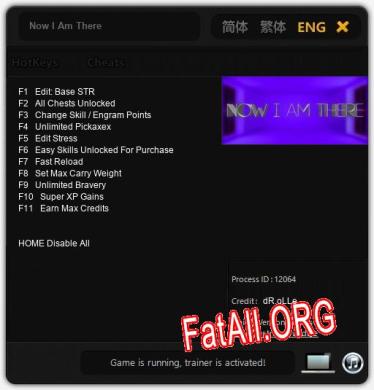 Now I Am There: Трейнер +11 [v1.6]