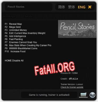 Трейнер для Pencil Stories [v1.0.7]