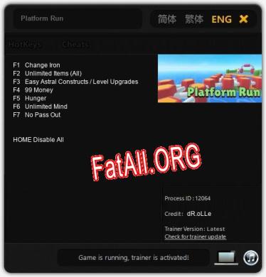 Platform Run: Читы, Трейнер +7 [dR.oLLe]