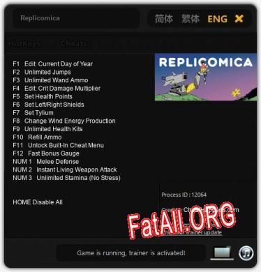 Replicomica: ТРЕЙНЕР И ЧИТЫ (V1.0.87)