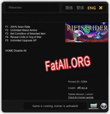 Riftstrider: Читы, Трейнер +5 [dR.oLLe]