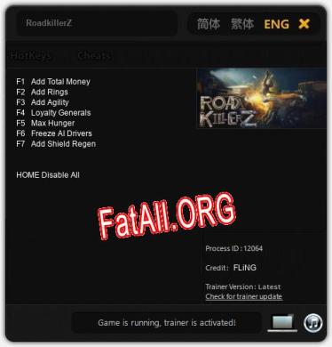 Трейнер для RoadkillerZ [v1.0.5]