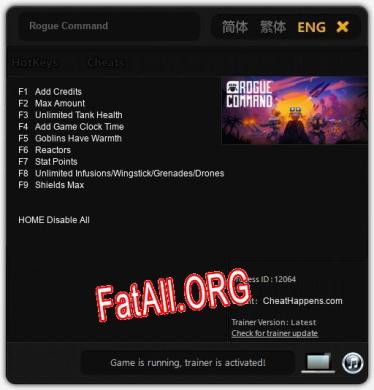 Трейнер для Rogue Command [v1.0.1]