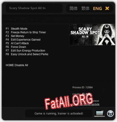 Scary Shadow Spot All In: ТРЕЙНЕР И ЧИТЫ (V1.0.37)