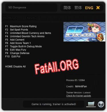 SD Dungeons: Читы, Трейнер +10 [MrAntiFan]