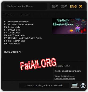 Shelleys Haunted House: Трейнер +9 [v1.7]