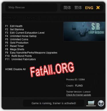 Трейнер для Ship Rescue [v1.0.9]