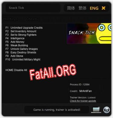 Snack Tick: Трейнер +10 [v1.7]
