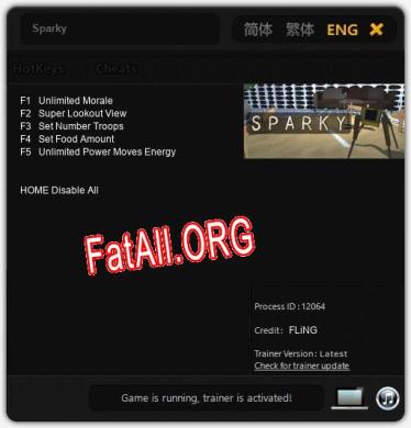 Sparky: ТРЕЙНЕР И ЧИТЫ (V1.0.71)