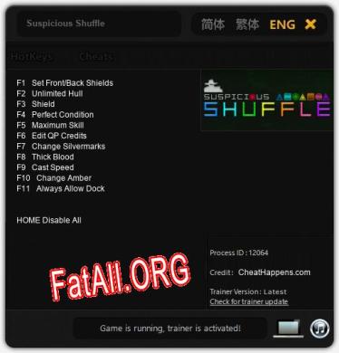 Suspicious Shuffle: ТРЕЙНЕР И ЧИТЫ (V1.0.96)