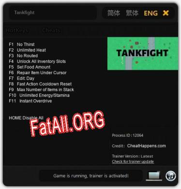 Tankfight: ТРЕЙНЕР И ЧИТЫ (V1.0.16)