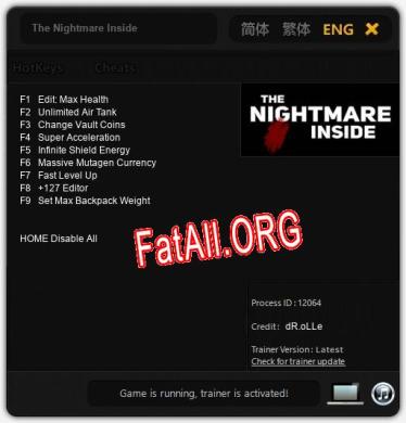 The Nightmare Inside: Читы, Трейнер +9 [dR.oLLe]