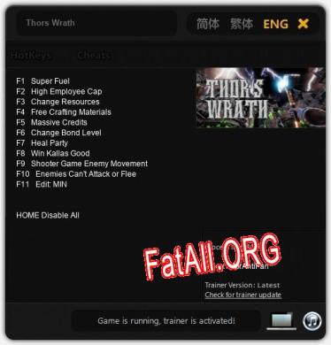 Thors Wrath: Читы, Трейнер +11 [MrAntiFan]