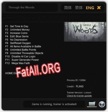 Through the Woods: ТРЕЙНЕР И ЧИТЫ (V1.0.14)