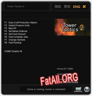 Трейнер для Tower Tactics 2 [v1.0.6]