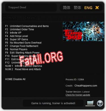 Trapped Dead: Читы, Трейнер +14 [CheatHappens.com]