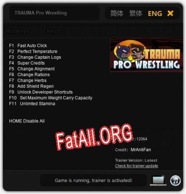 TRAUMA Pro Wrestling: ТРЕЙНЕР И ЧИТЫ (V1.0.51)
