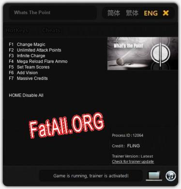 Whats The Point: ТРЕЙНЕР И ЧИТЫ (V1.0.71)
